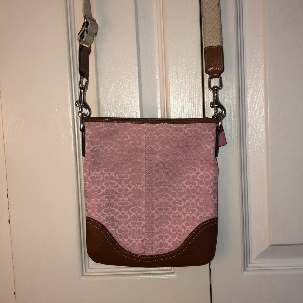 Pink Coach Crossbody Bag